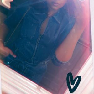 Free people denim romper